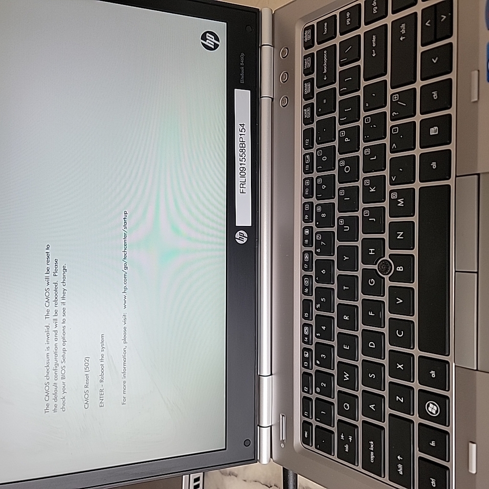 HP Silver and Black Laptop with Sleek Design and QWERTY Keyboard